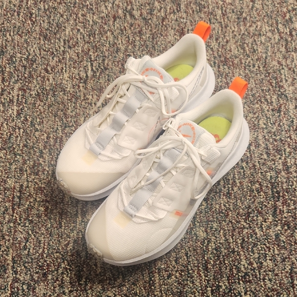 White and Orange Nike Sneakers